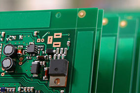 computer circuit board with components