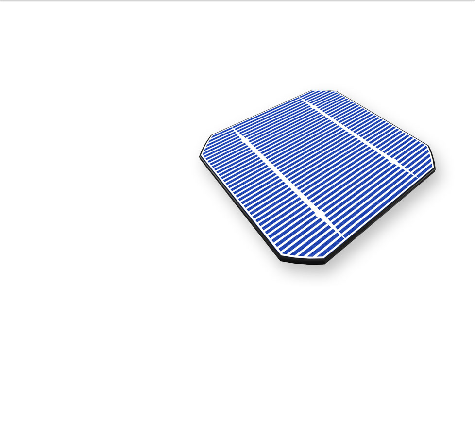 blue solar photovoltaic cell