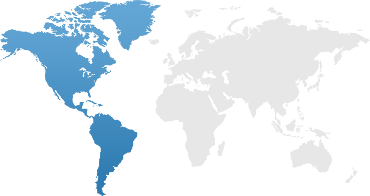 美洲世界地图