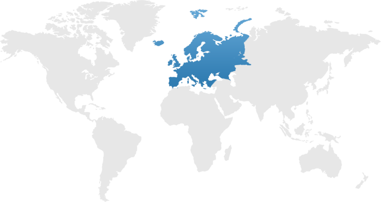 世界地图 - 欧洲