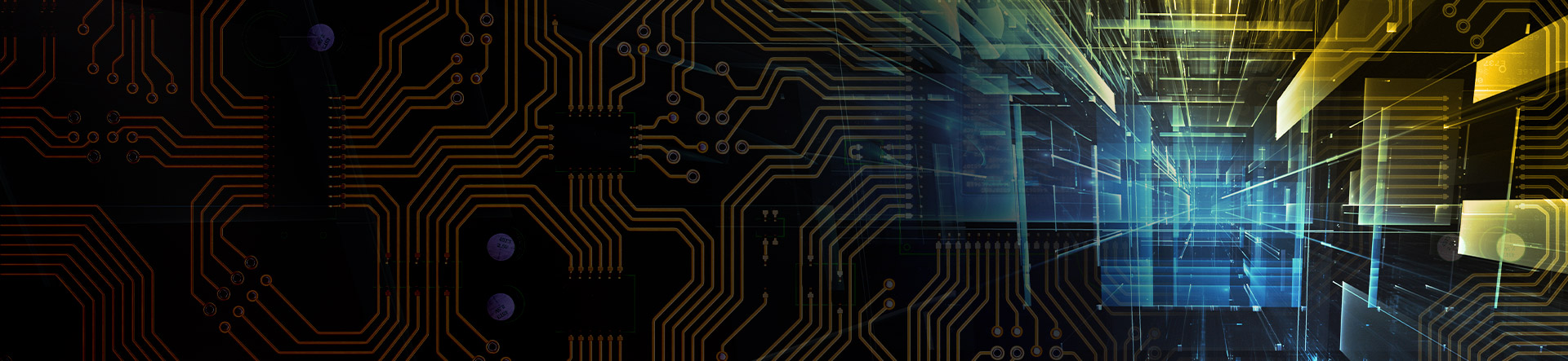 Circuit board grid and rectangular shapes