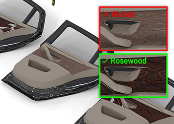 Cognex deep learning classifies decoration panel for assembled car door interior