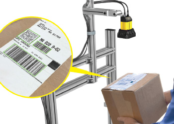 Presentation scanning parcel under mounted dataman 470
