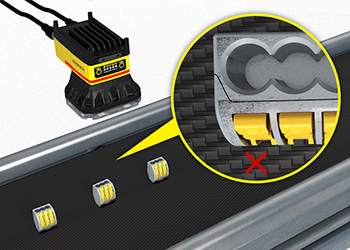 Système de vision en train de détecter un défaut sur un connecteur électrique