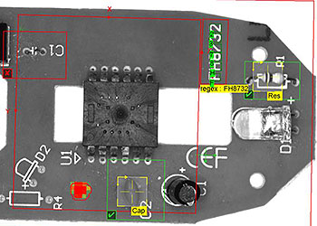 用肉眼检查线路imprimé de souris