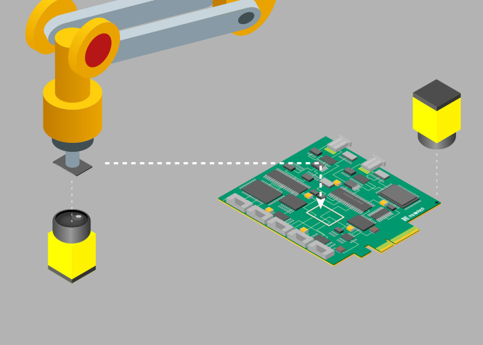CoGNEX机器人ARM用于PCB组件放置的指导
