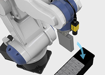 电动汽车电池M&P装配和电缆连接器指南与引导机器人