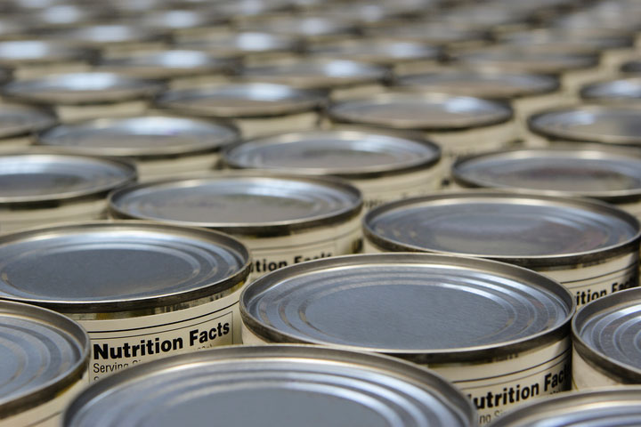 canned food production