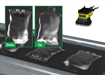 充填されたIVバッグの向き検查をするビジョンシステム