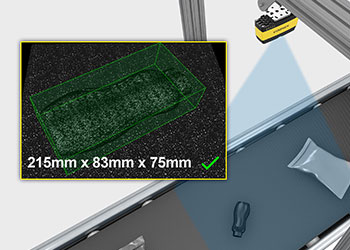 Item verification of dimensions overhead 3da1000