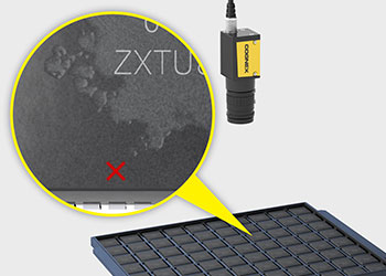 Vision system identifying and classifying cosmetic defects on IC molding