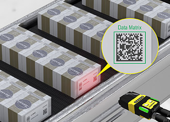 从280年Cognex, DataMan烟箱跟踪读取数据矩阵代码