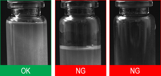 边缘学习识别玻璃瓶的填充水平，并将其分类为OK或NG