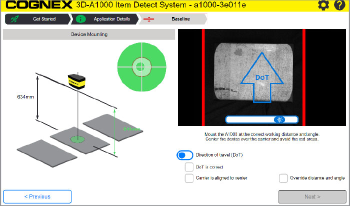 3D-A1000识别DOT，移动方向