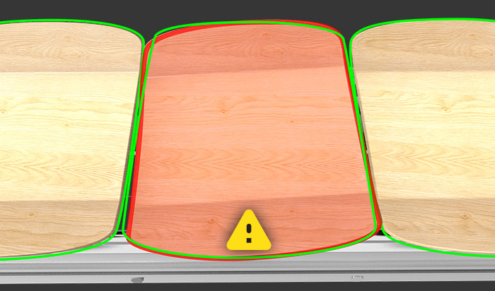 carrier feedback on tray deviations