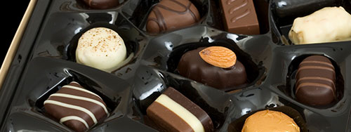 包装各种巧克力食品的生产包装