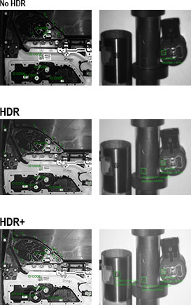 用于零件检查的HDR Plus