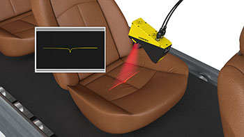 利用激光扫描仪检测汽车座椅褶皱