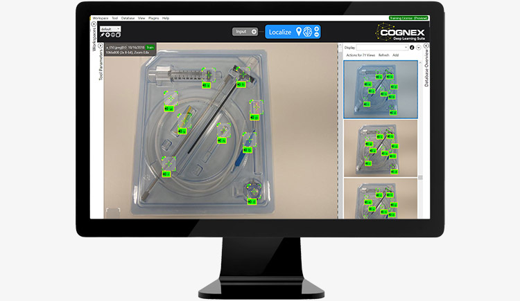 VisionPro Blue Locate finding all components in kit