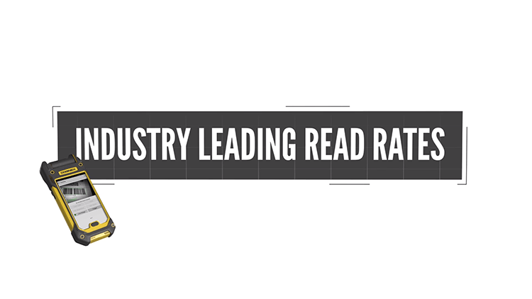 移动条码读者与文本阅读行业领先的阅读费率